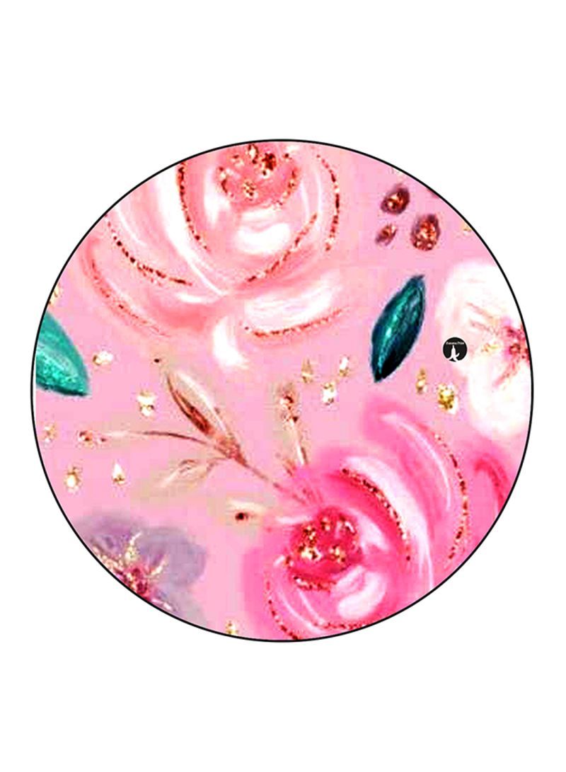 Flowers Printed Mouse Pad  Multicolour