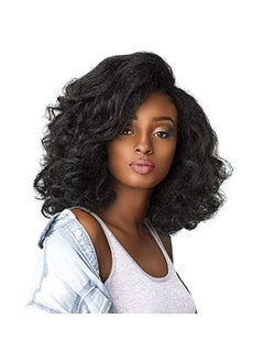 Sensationnel Curls Kinks & CO All Curl Types From 3B-4C Instant Weave 1/2 Half Wig - IW TOP LADY (1B [Off Black])