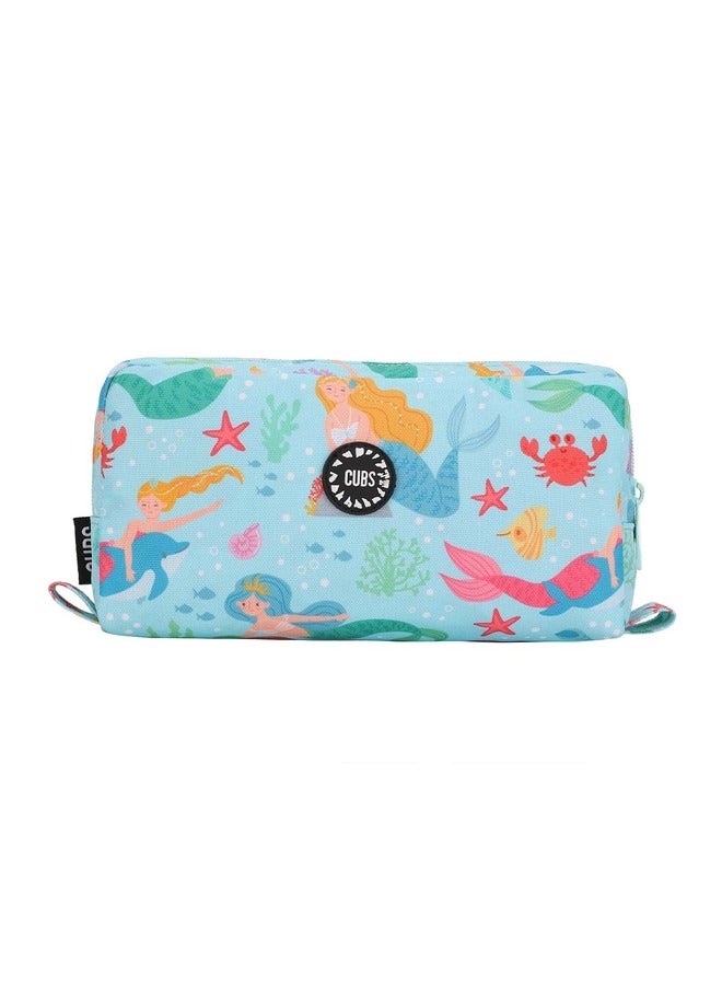 CUBS Mermaid Print Waterproof Pencil Case Pouch With Zip Closure - Image 1