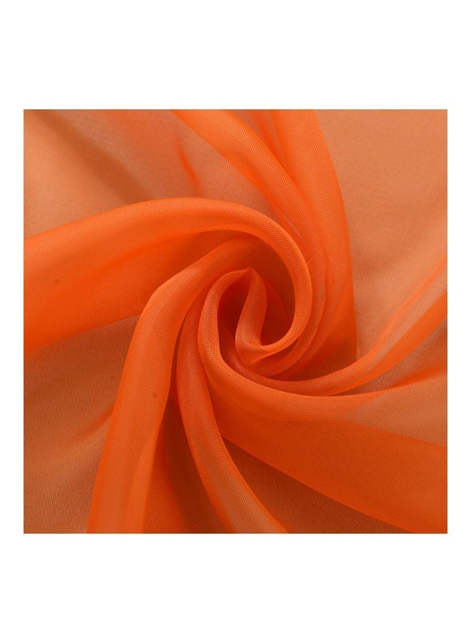 NIBEMINENT 2-Piece Polyester Window Curtain Orange 78.74x39.37inch - Image 2