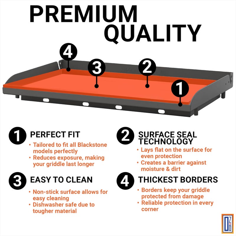 OZG 22" Premium Silicone Griddle Mat for Blackstone 22 Inch Grill, Heavy Duty Food Grade Silicone Griddle Cover, Keep Your Grill Clean and Rust-Free All Year Long - Image 5