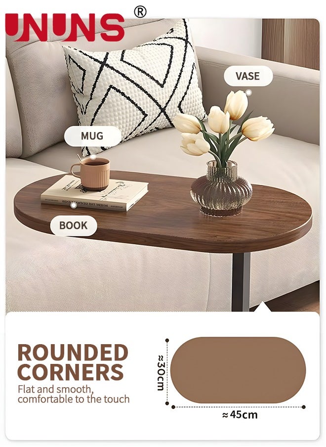 UNUNS Modern Side Coffee Table For Living room,Sofa,Corner,Bedside,Coffee Table For Living Room Bedroom Indoor And Out door Side Table With Metal Frame  - Image 4