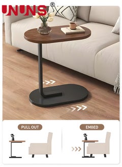 UNUNS Modern Side Coffee Table For Living room,Sofa,Corner,Bedside,Coffee Table For Living Room Bedroom Indoor And Out door Side Table With Metal Frame  - Image 5