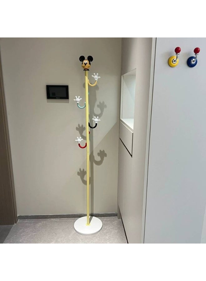 Disney A stylish clothes and bag rack Suitable for the entryway, bedroom, or nursery. Features colorful hooks for hanging clothes, bags, and hats. A practical and beautiful design that adds a touch of elegance to any space! Height: 168 cm Base: 30 cm Material: Metal Sturdy and stable on the floor - Image 2