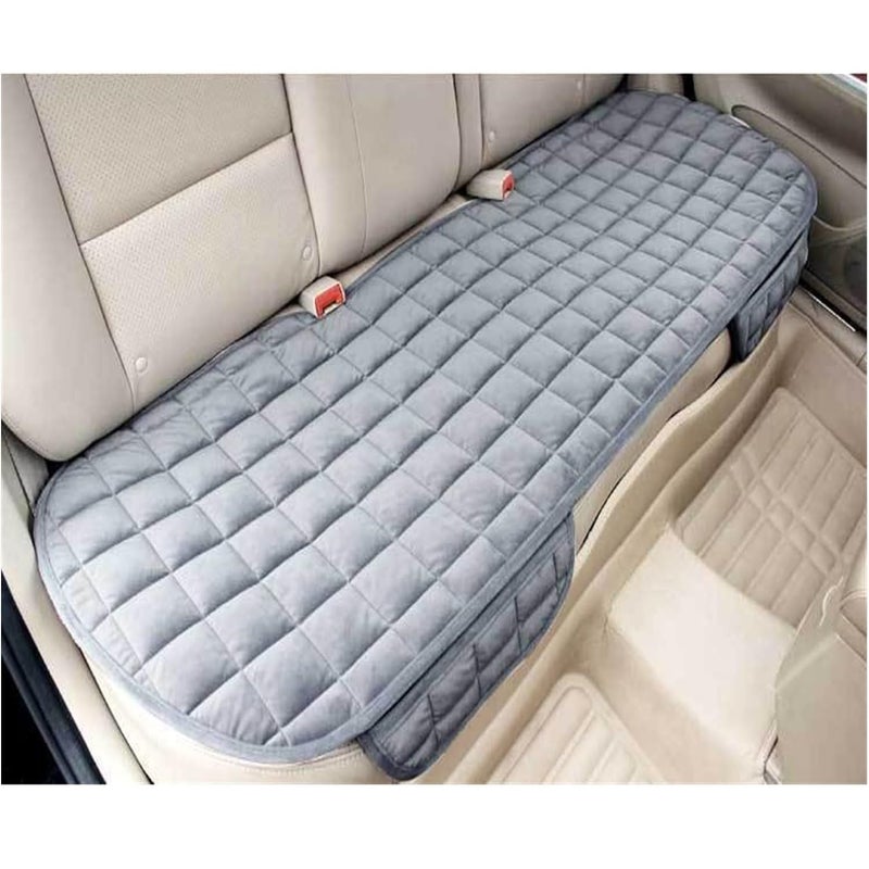 KeepCart Comfortable Ultra-Soft Memory Foam with Non-Slip Grip and Storage Pouch Car Seat Cover Sponge Front Rear, Universal Fit, All-Season (Gray Rear 1Pc) - Image 1