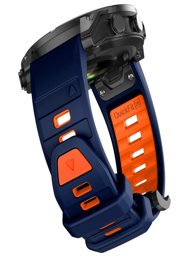 OVERSTEP Strap for Fenix 8 51mm, Soft Silicone Replacement Band for Epix Pro 51mm,Fenix 5X Plus,Fenix 6X Pro,Fenix 7X Pro,D2 bravo,Quaitx3. - Image 1