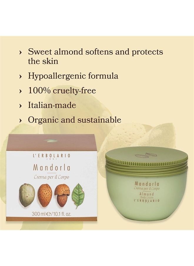 L'Erbolario LErbolario Almond Perfumed Body Cream For Unisex 10.1 oz Body Cream 