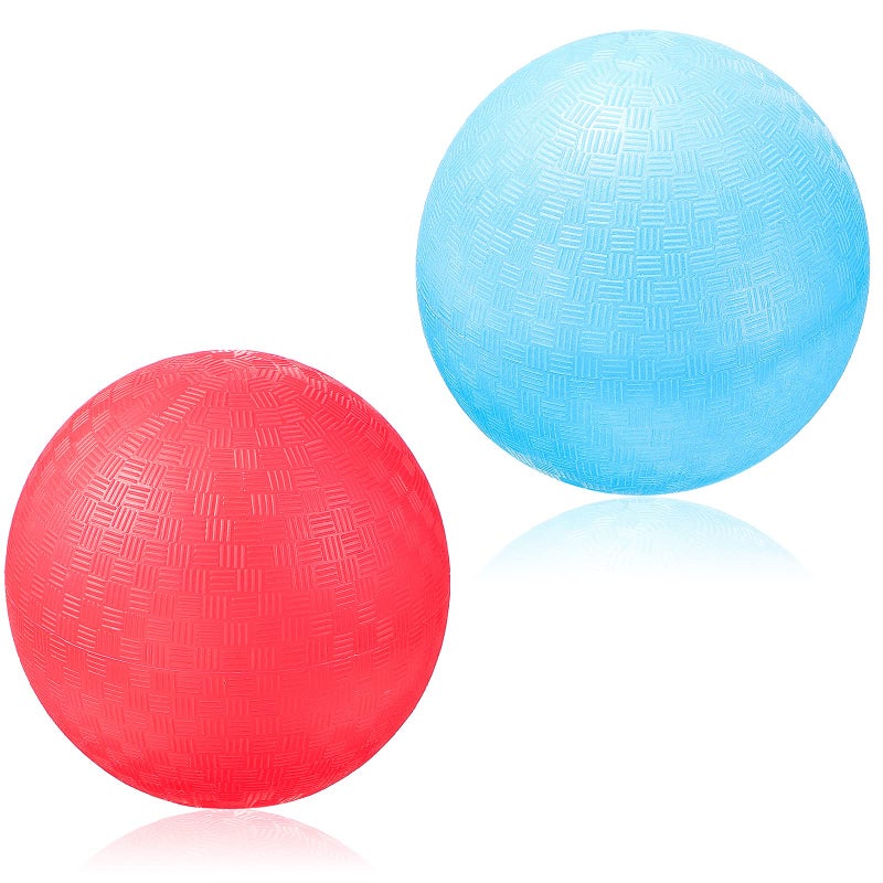 Civaner 2 Pack of 5 Inch PVC Made Dodgeball Balls Red Blue Suitable for Kids Outdoor Play Exercise Yoga - Image 2