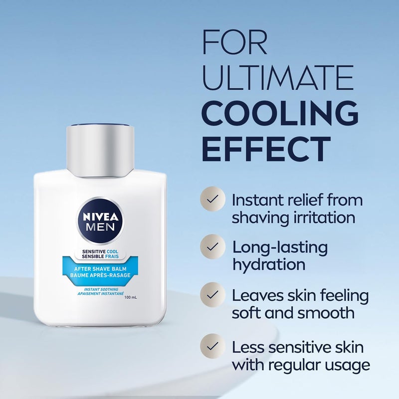 Nivea Men Sensitive Skin Cooling After Shave Balm, 100 ml - Image 5