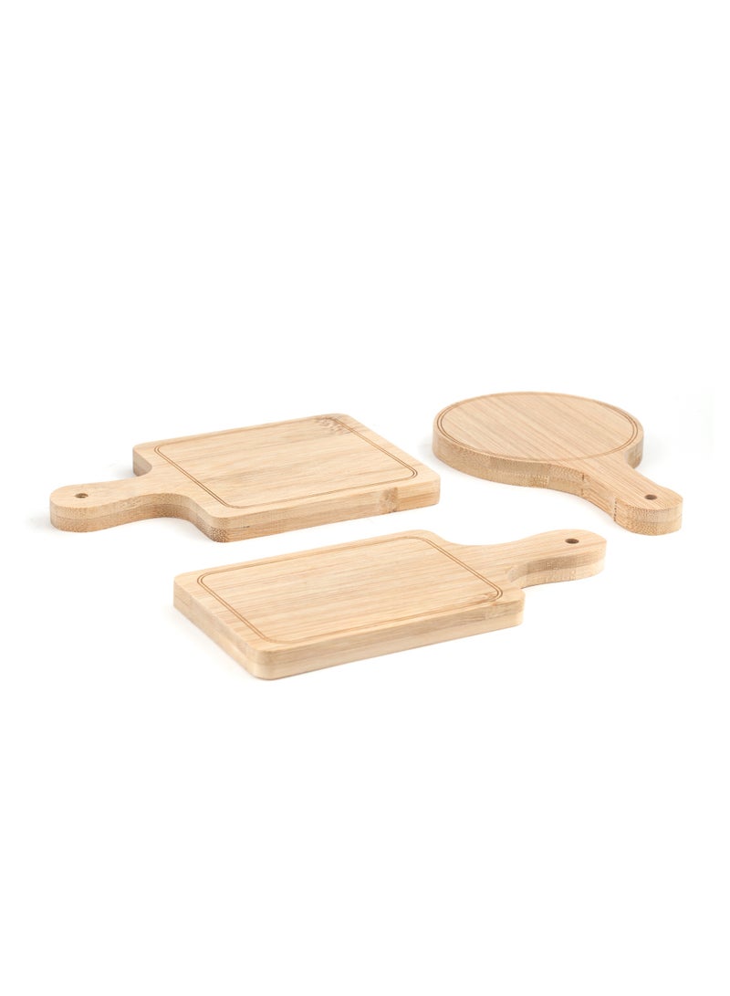 Mini Serving Trays - Mini Bamboo Appetizer Trays, Adorable Food Presentation Perfect for Occassions - Set of 6