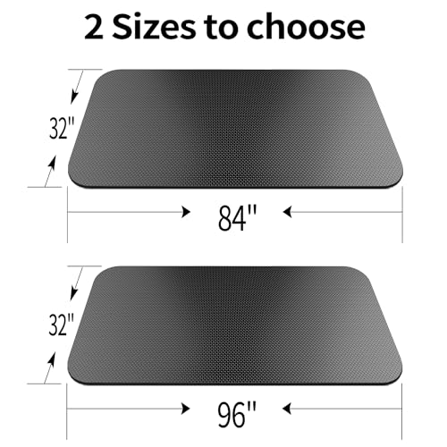 TONINT Large Exercise Mat, Equipment Mat,Treadmill Bike Workout Mats for Home Gym Flooring Rubber Mat Fitness Yoga Cardio Weightlifting, Jump Rope, Non-slipping, 2.65-Feet x 7-Feet - Image 2