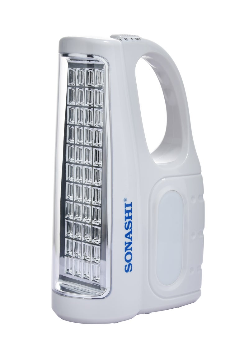 SONASHI - Rechargeable Emergency Lantern  Bright LED Light Side Bright Light with Builtin Battery and Charge Indicator  Solar Charing Function with Working Time 12 Hours  Perfect for Outdoors SEL-720N White - Image 1