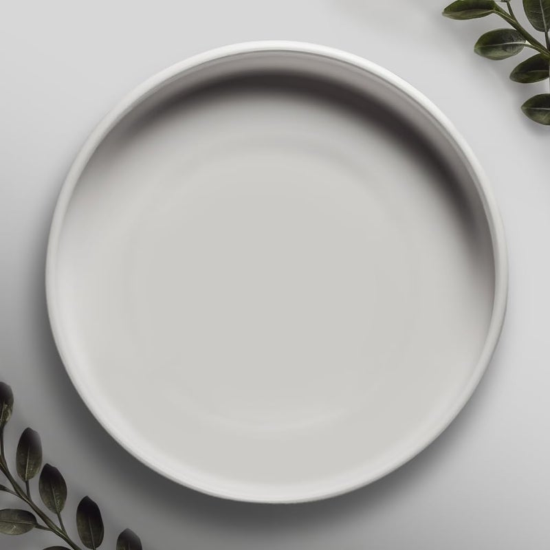 Willowy Willowy Matte White Ceramic Pot Saucer  Drainage Tray for 6 7 8 9 Inch Planters  More Sizes 
