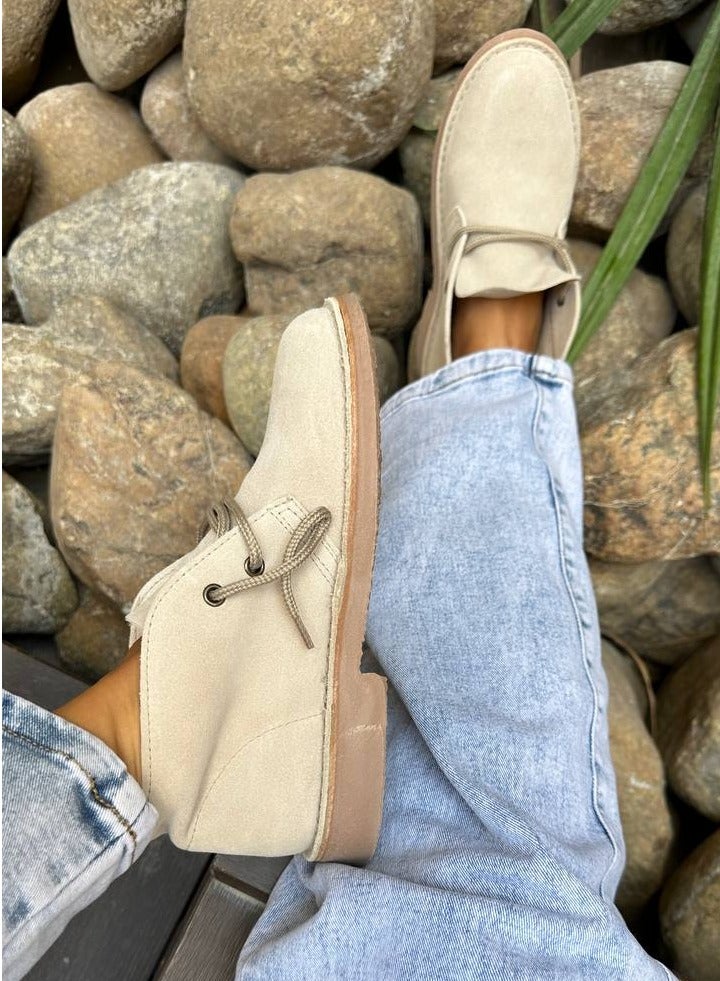 Bibibs & Co Chukka Boots Nubuck Beige  - Image 5