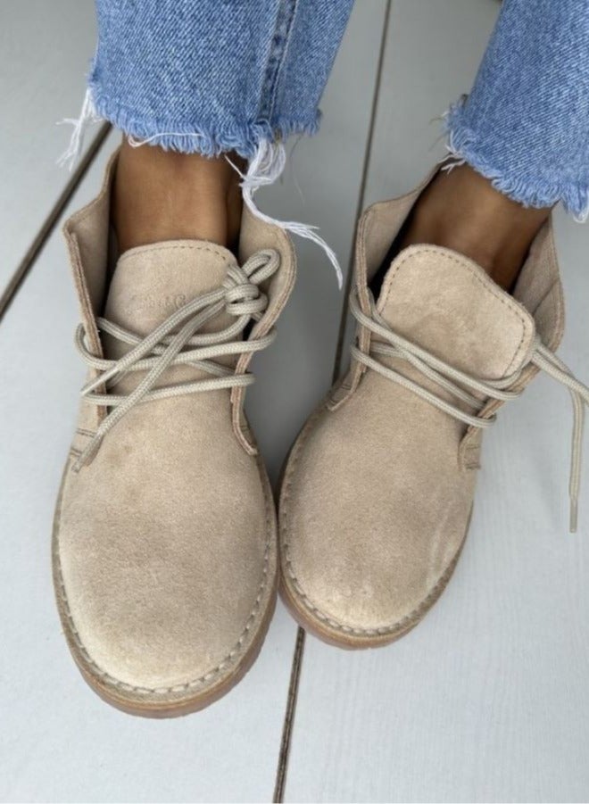 Bibibs & Co Chukka Boots Nubuck Beige  - Image 1