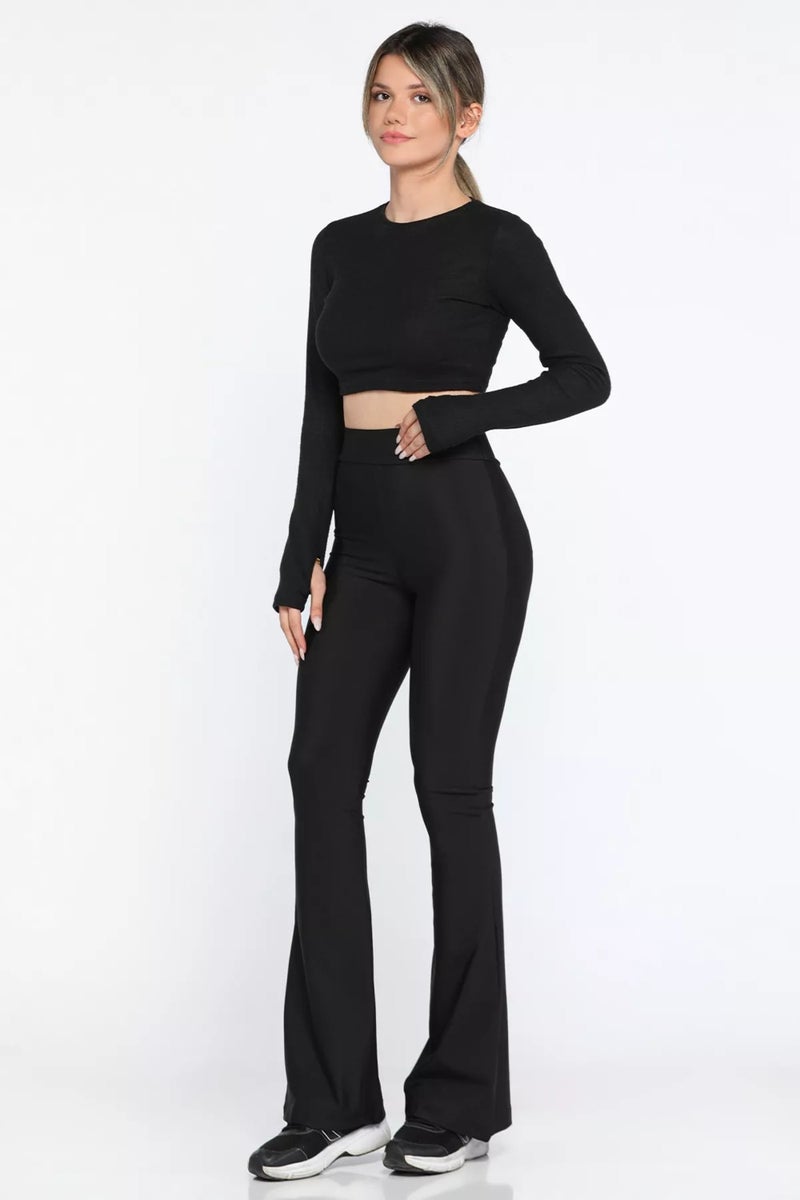 Gülseli Gulseli Women's High Waist Diver Spanish Leg Leggings - Image 2