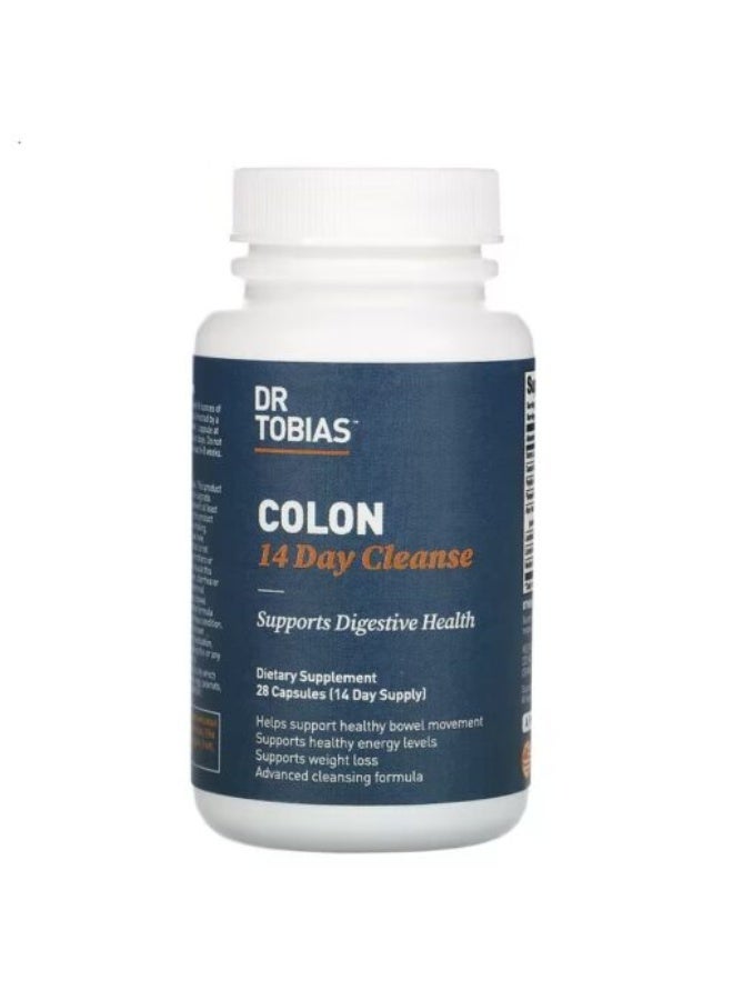 Dr. Tobias 14-Day Colon Cleanse, 28 Capsules - Image 1