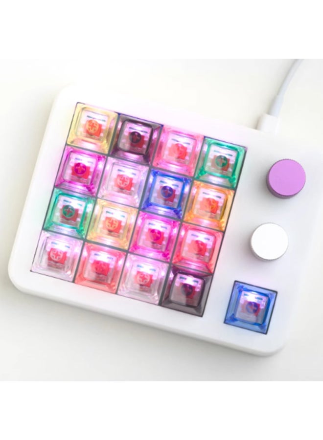 Highly Transparent Translucent Multi-color Customized Mechanical Keyboard Keycaps PC Material XDA Height 9.3mm Glossy Keycaps-Color:pc Yellow Transparent Keycap - Image 4