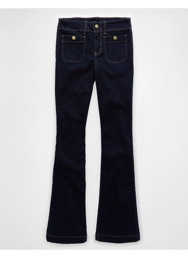 American Eagle AE Next Level Low-Rise Kick Bootcut Jean 