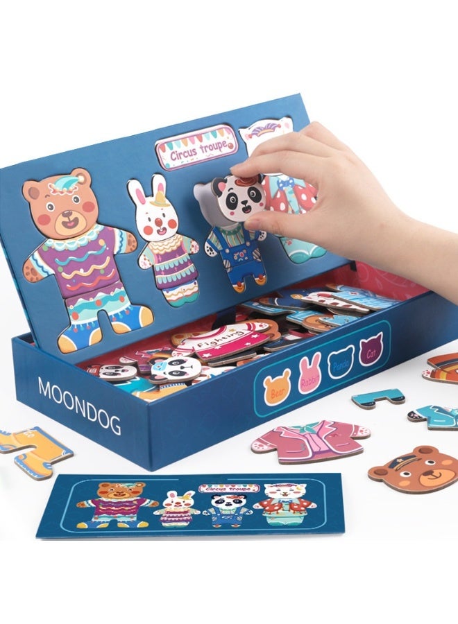 ألعاب تركيب الحيوانات المغناطيسية للأطفال - ألعاب تعليمية لتطوير مهارات اليد والإدراك لدى الأطفال - Image 4