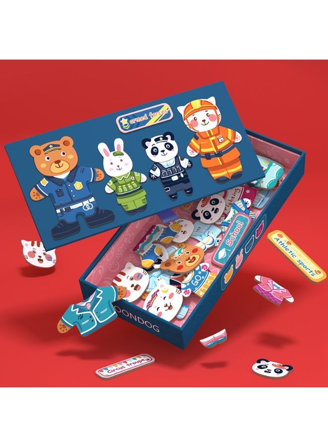 ألعاب تركيب الحيوانات المغناطيسية للأطفال - ألعاب تعليمية لتطوير مهارات اليد والإدراك لدى الأطفال - Image 5