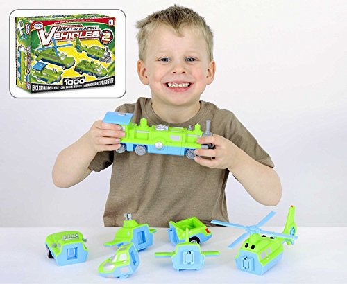 Popular Playthings ألعاب بوبولار بلايثينجز المغناطيسية لمزج وتطابق المركبات 2 مجموعة لعب، 12 قطعة - Image 3