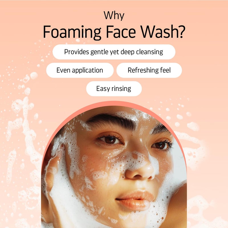 Indulgeo Essentials Ceramide Foaming Face Wash Cera Cleanse Gently Cleanses Hydrates Repair Skin Tissues Made with Ceramide Pomegranate Carica Papaya Suitable for All Skin Types 50ml - Image 5