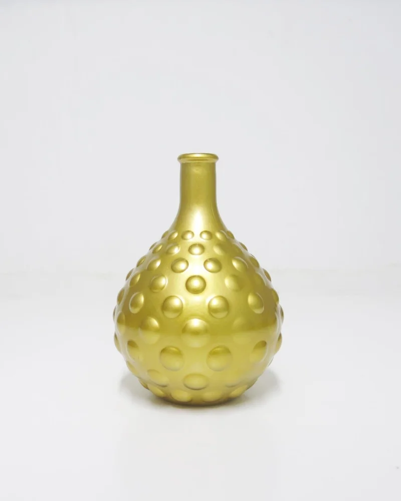 ميسي Gold Bubble Glass Vase (15 Cm)