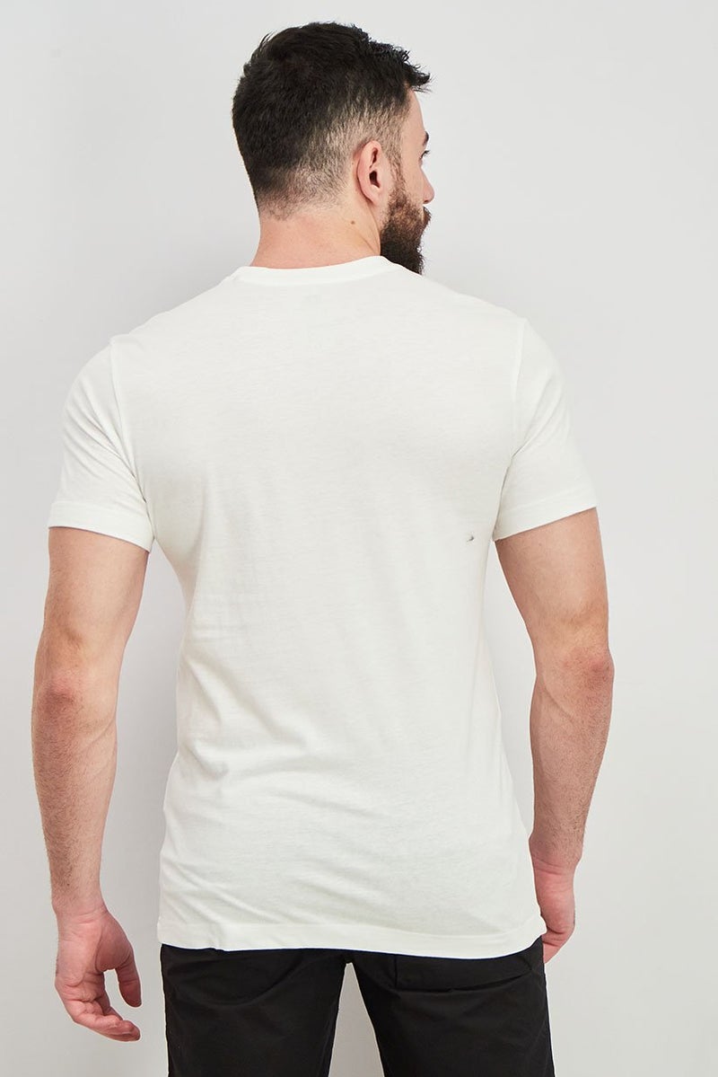 DIFUZED Men Crew Neck Short Sleeve Graphic Tee, White - Image 3