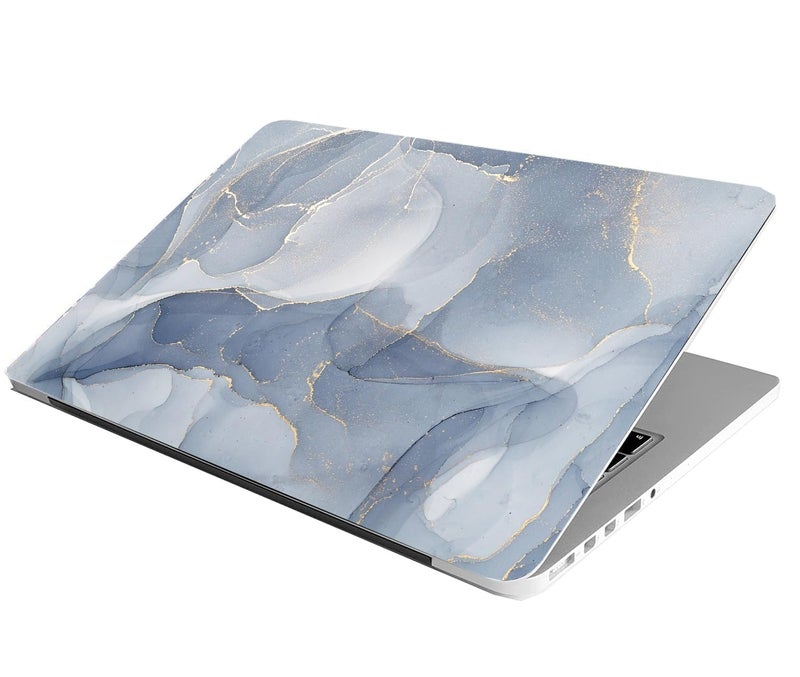 BAEYE Full Laptop Skin Stickers HD Quality Sticker for Laptops Upto 15.6" (Dustproof|Waterproof|Scratchproof|Reusable) - BE Navy Marble FL - Image 2