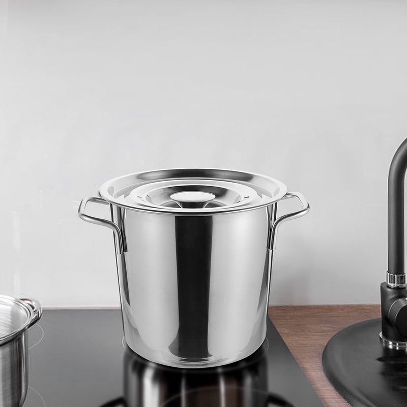 Sturdy Soup Pot and Bucket with Lid, Convenient for Water and Soup Storage, Smooth Finish - Image 4