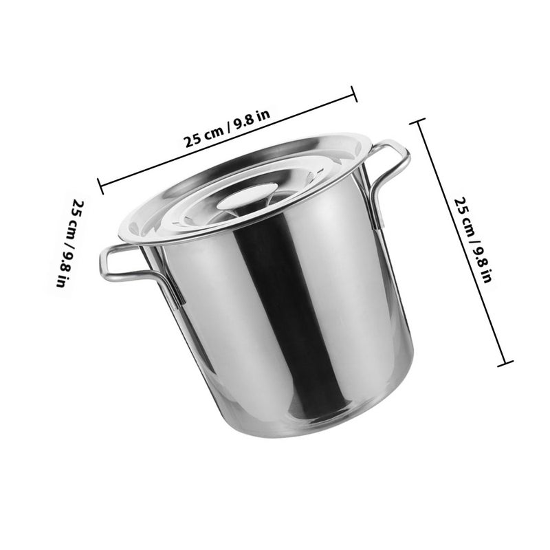 Sturdy Soup Pot and Bucket with Lid, Convenient for Water and Soup Storage, Smooth Finish - Image 2