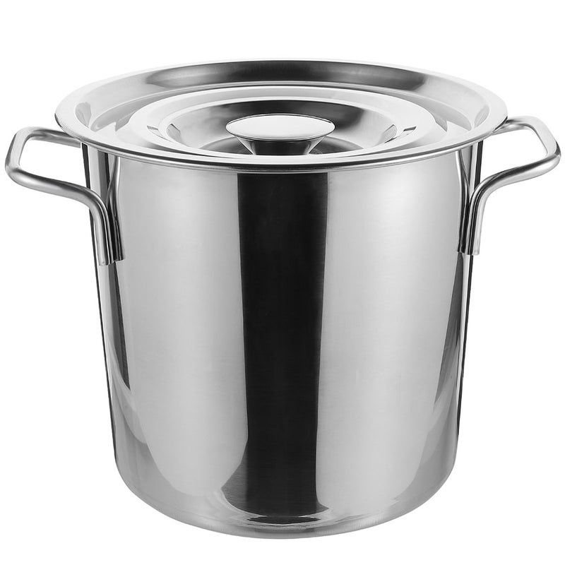 Sturdy Soup Pot and Bucket with Lid, Convenient for Water and Soup Storage, Smooth Finish - Image 1
