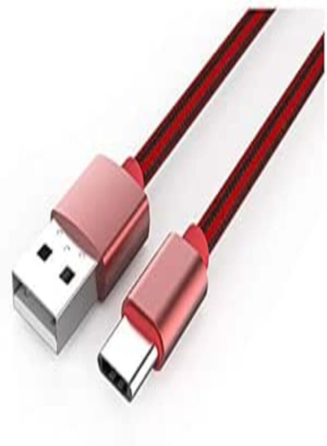 Forge LDNIO LS60 TYPE C Nylon Braided USB Data & Charging Cable - Red