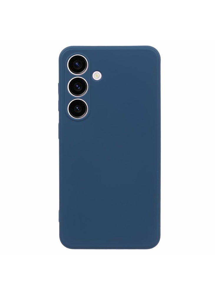 AMORUS For Samsung Galaxy S24 Case Precise Cutouts TPU Fiber Lining Shockproof Phone Cover - Sapphire - Image 1