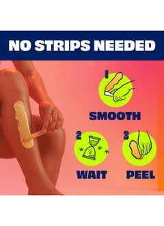 Nair Nair Lux Wax, Microwaveable Hot Waxing Kit for Women, Stripless Hair Removal for Legs, Underarms, Bikini at Home, Proven Effective on Short Hair, 1 Count, 7.5 Oz  - Image 5