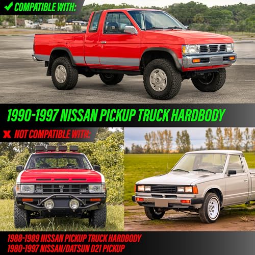 USR UNIQUE STYLE RACING USR 90-97 Hardbody Pickup Corner Light – CLEAR Corner Lamps (Left + Right) Pair - Compatible with 1990-1997 Nissan Pick Up Hardbody Truck All Models (CLEAR CORNER LAMPS w/SOCKETS & BULBS - Plug&Play) - Image 3