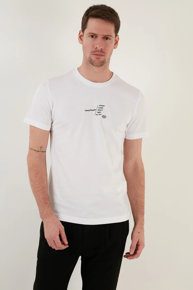 Buratti 100% Cotton Regular Fit Crew Neck T Shirt Men's T Shirt 5902623