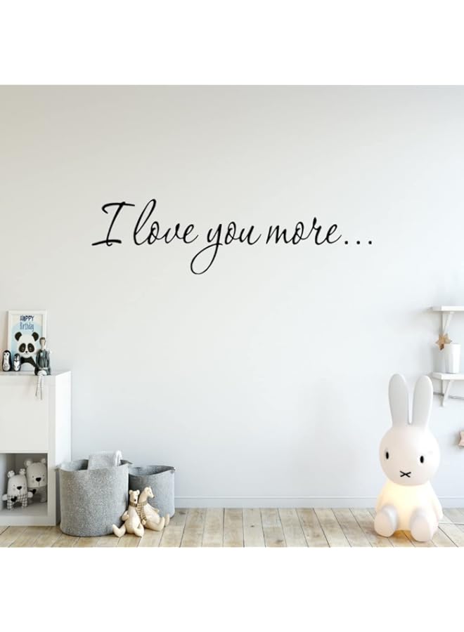 Raxoom BPA I Love You More Decal Wall Quote Love Wall Art Decor Stickers Sayings for Bedroom - Image 5