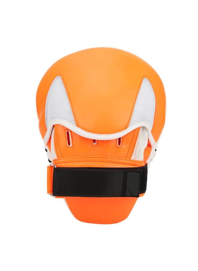 Thoraya - Boxing Glove Pad Arc Foot Hand Training Target with Hook&loop for Karate Sparring Muay Thaiorange - Image 1