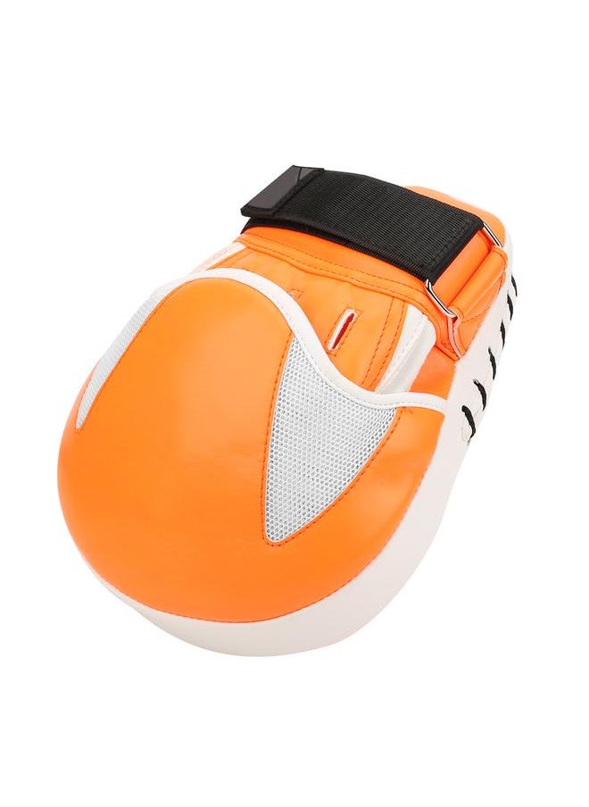 Thoraya - Boxing Glove Pad Arc Foot Hand Training Target with Hook&loop for Karate Sparring Muay Thaiorange - Image 1
