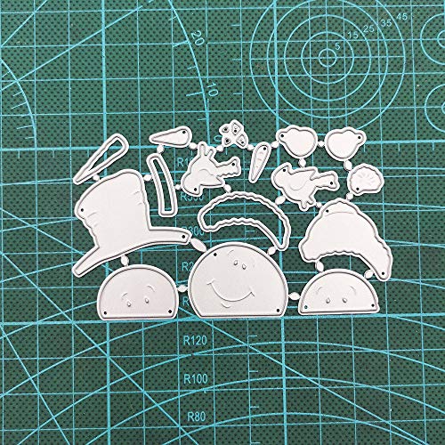 bouti1583 Snowman Bird Cutting Dies for Card Making,Little Girl Metal Die Cuts Embossing Stencil for Scrapbooking DIY Album Paper Cards Art Craft - Image 3