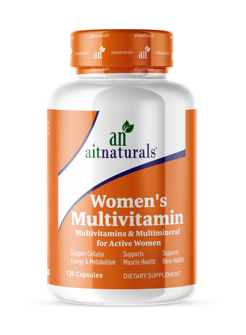 Aitnaturals Women's Multivitamin and Multimineral for Active Women 120 Capsules - Image 1