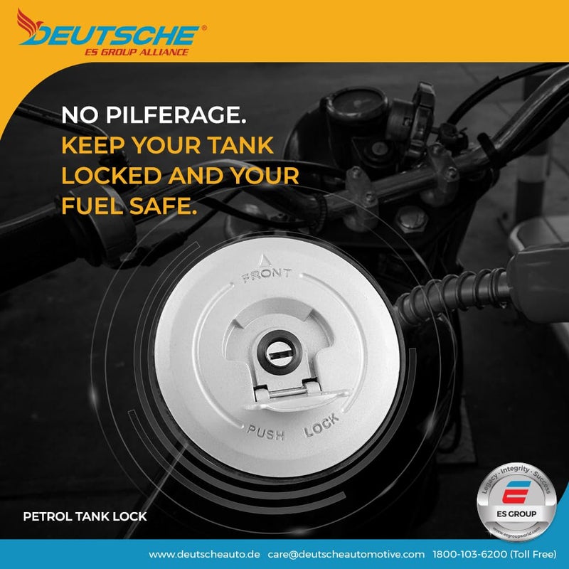 Deutsche Petrol Tank Lock Bajaj Avenger 150 Street/Bajaj Avenger 160 Street/Bajaj Avenger 180 / Bajaj Avenger 200 / Bajaj Avenger 220 - Image 4