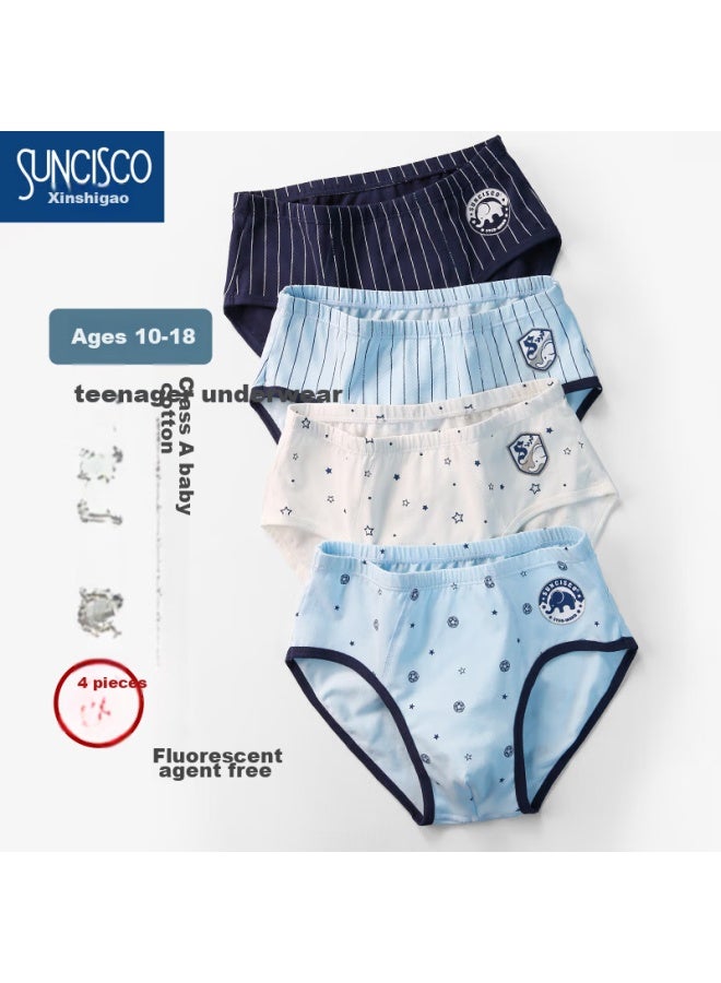 SUNCISCO Suncisco Teen Underwear For Boys Aged 12-16, Puberty Boys, Children, Older Boys, Triangle Briefs 0068 160  - Image 1