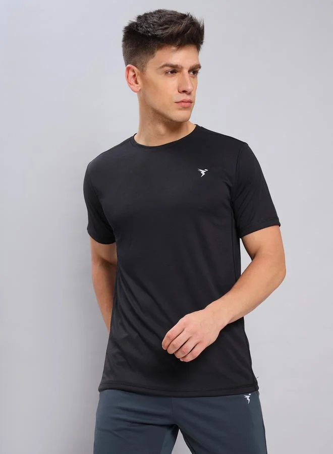 تكنوسبورت Pack of 2 - Crew Neck Anti-Microbial Slim Fit T-Shirt by Styli