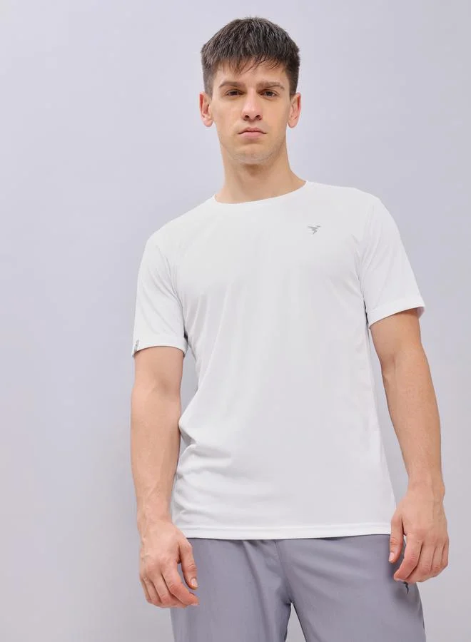 تكنوسبورت Pack of 2 - Crew Neck Anti-Microbial Slim Fit T-Shirt by Styli