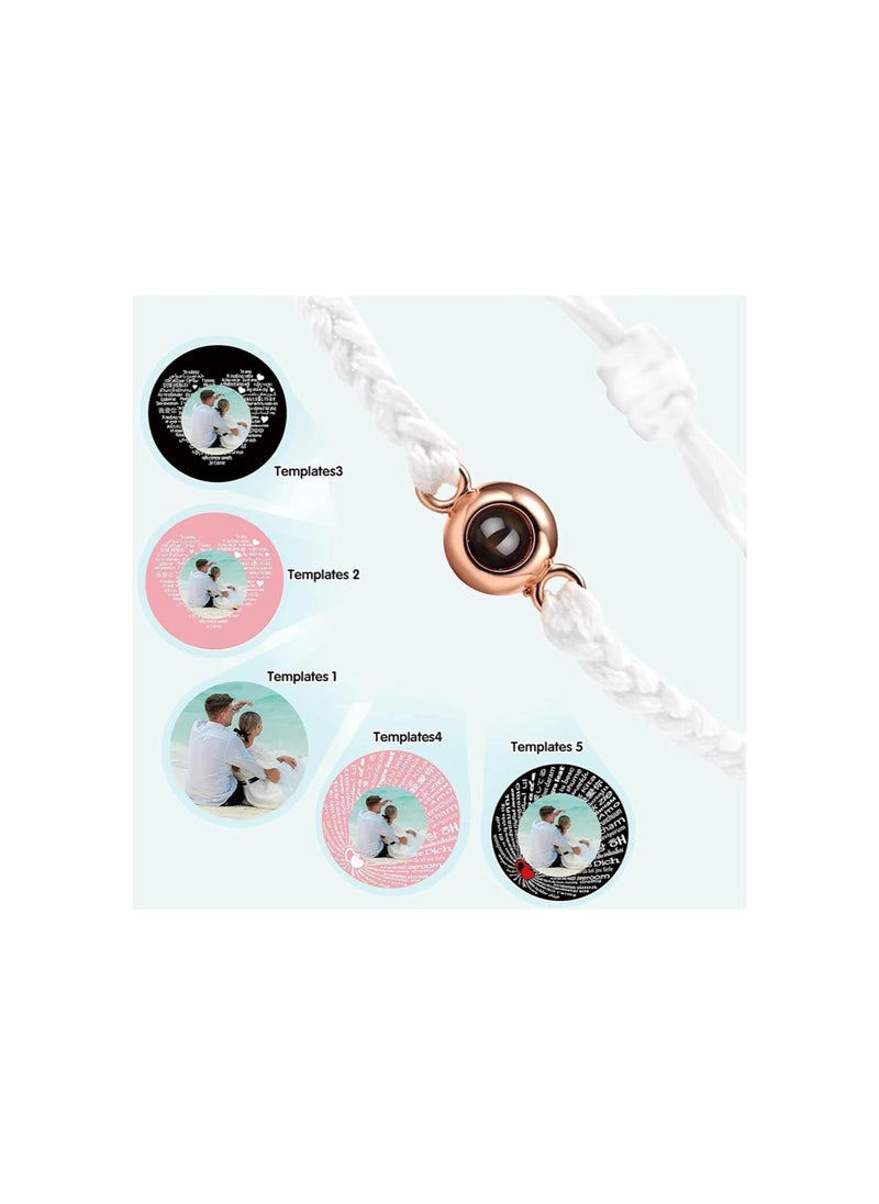 Generic - Personalized Bracelets with Picture Inside, ized Projection Bracelets with Photos,  Bracelets with Pictures, Memorial Gifts for Women/Men/Valentine's Day/Dog/Cat - Image 1