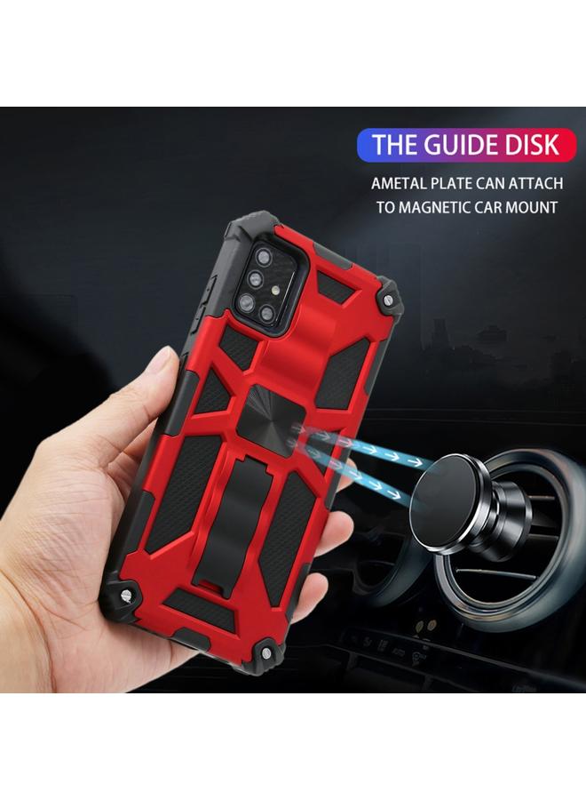 اس-توب جراب لهاتف Galaxy A51 5G مقاوم للصدمات مصنوع من مادة TPU + PC، جراب واقٍ مغناطيسي مع حامل - Image 4