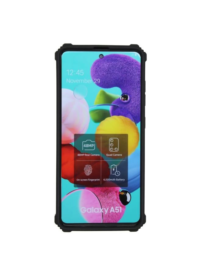 اس-توب جراب لهاتف Galaxy A51 5G مقاوم للصدمات مصنوع من مادة TPU + PC، جراب واقٍ مغناطيسي مع حامل - Image 3